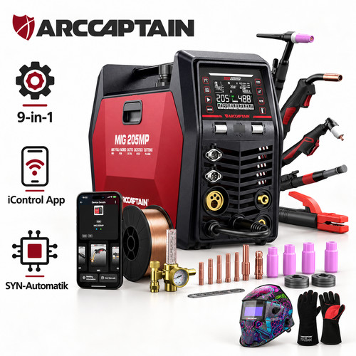Saldatrice arccaptain mig205mp - arccaptain,
