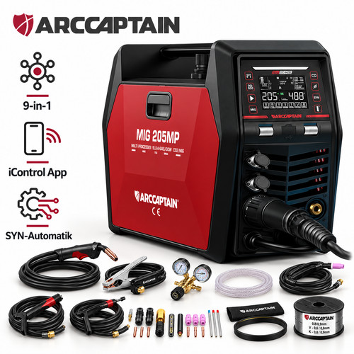 Arccaptain mig205mp saldatrice - arccaptain,